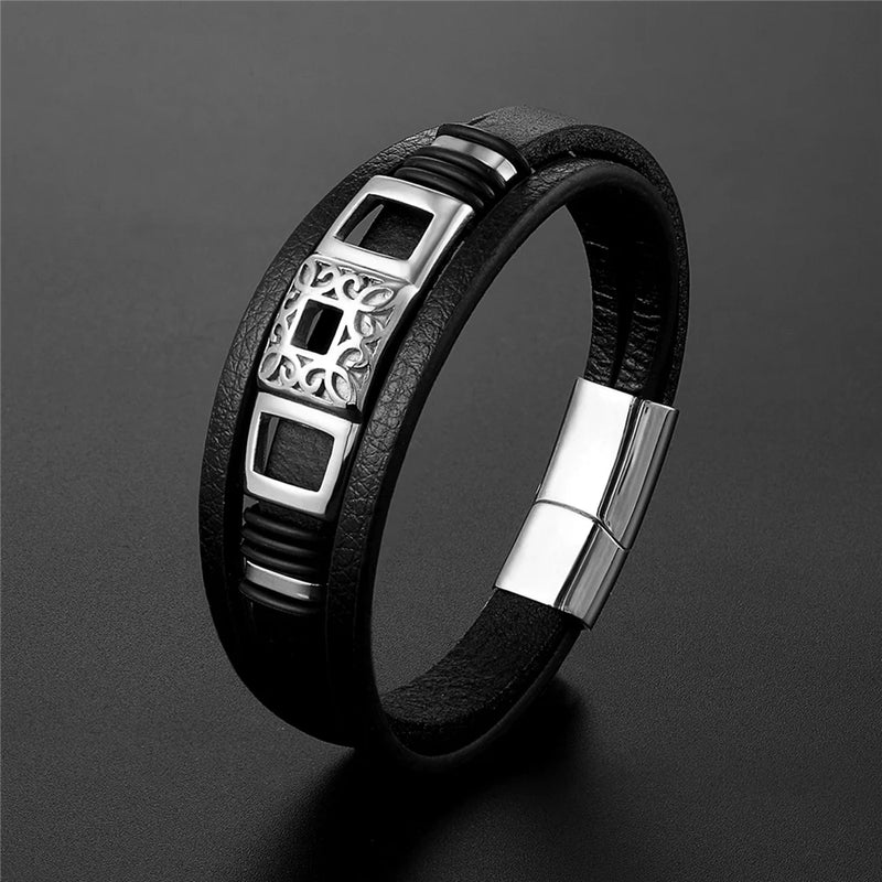 Pulseira de couro