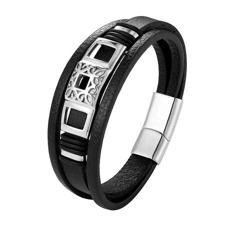 Pulseira de couro