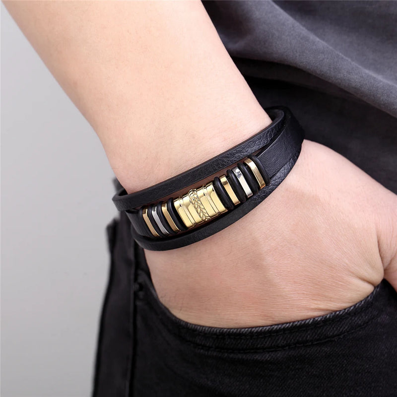 Pulseira de couro