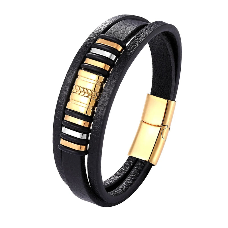 Pulseira de couro