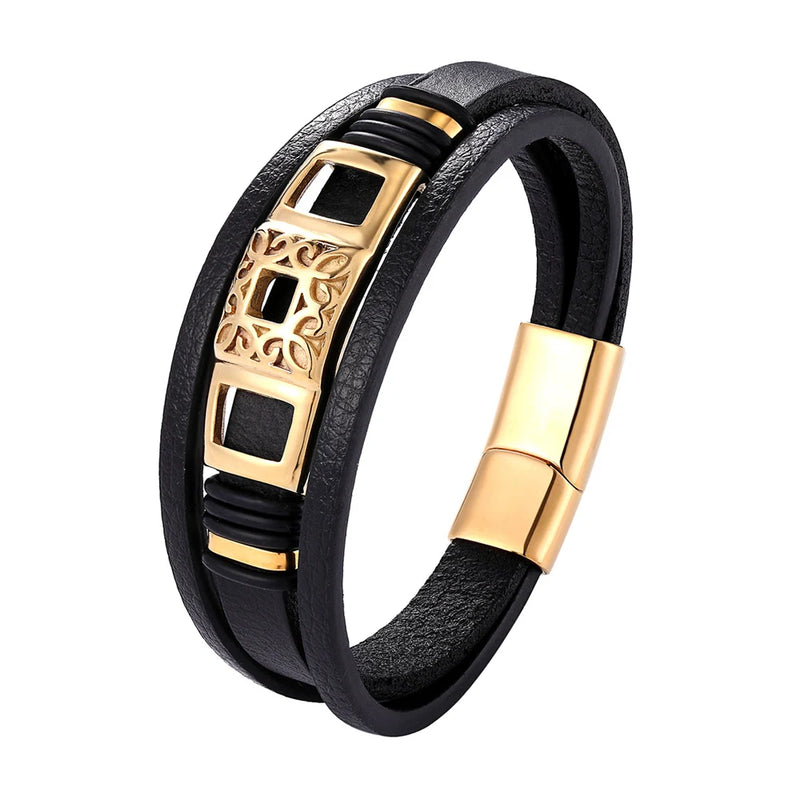 Pulseira de couro