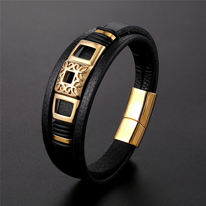 Pulseira de couro