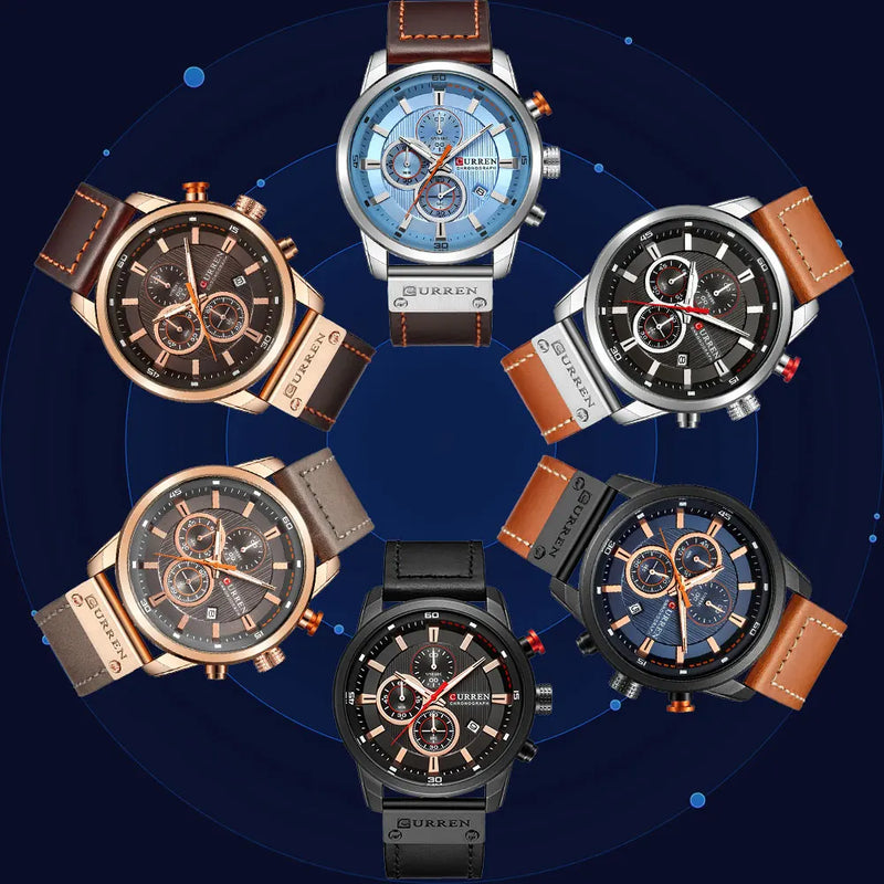 RELOGIO CURREN Fashion Date Quartz