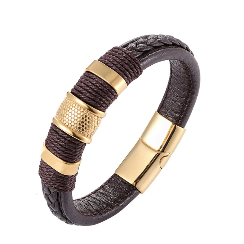Pulseira de couro