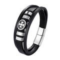 Pulseira de couro