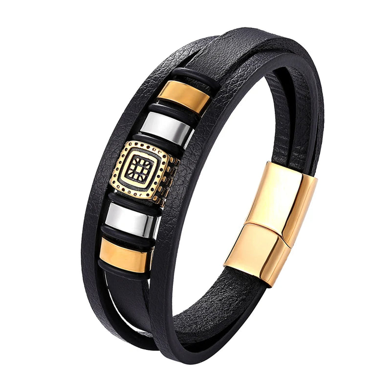 Pulseira de couro