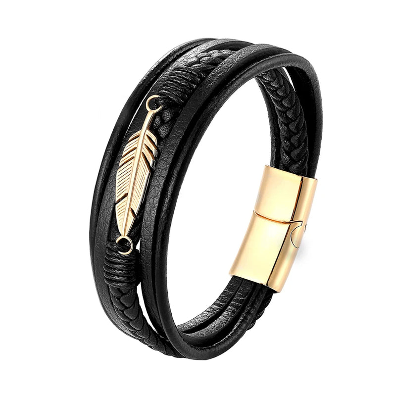 Pulseira de couro