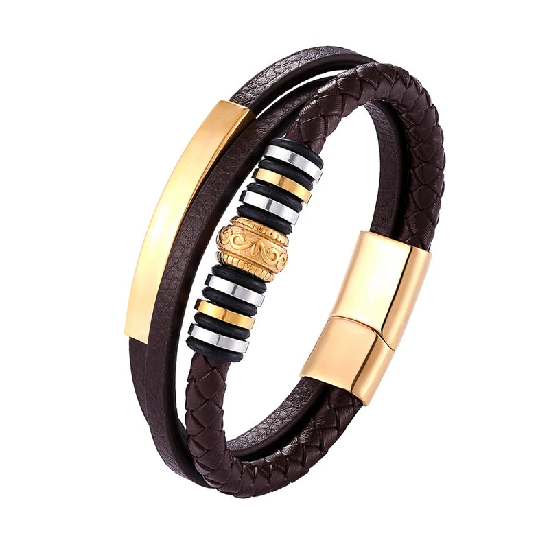 Pulseira de couro