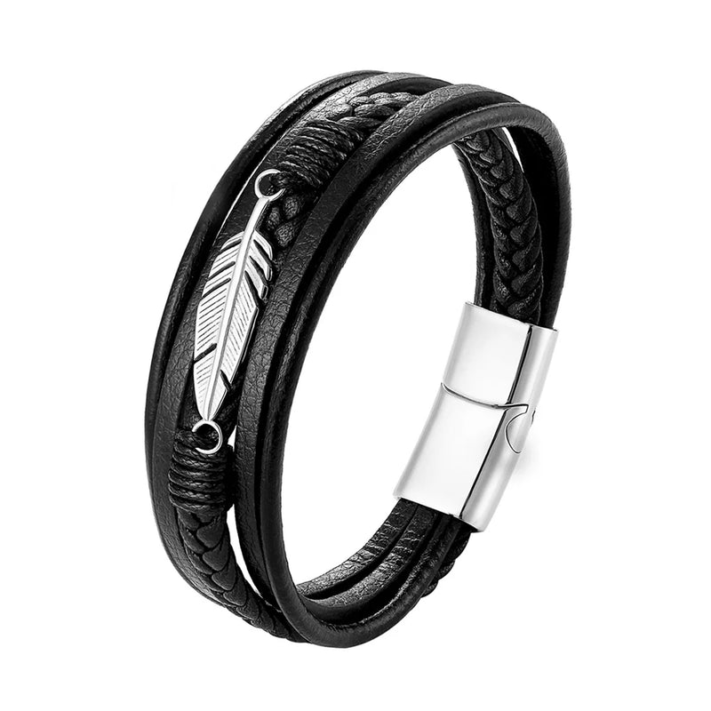 Pulseira de couro