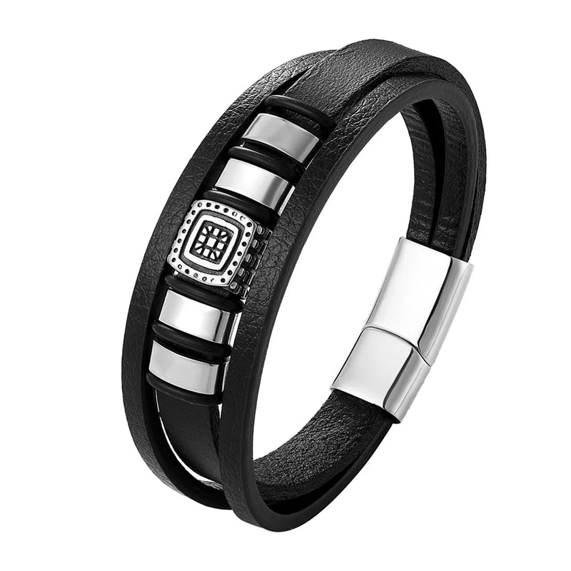 Pulseira de couro